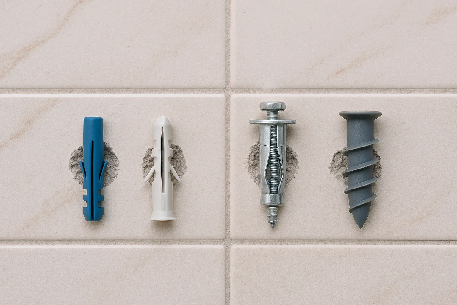 cheville pour carrelage