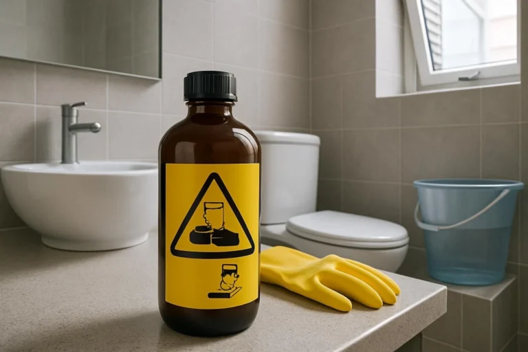 Acide chlorhydrique dans les WC