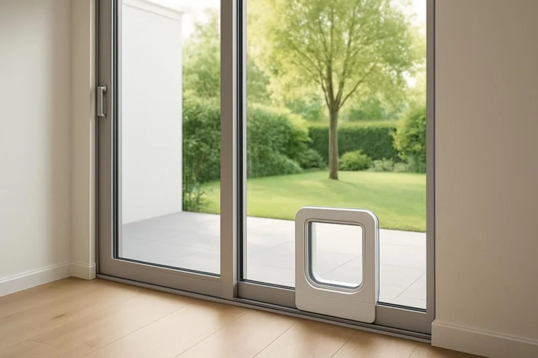 Chatière pour baie vitrée coulissante