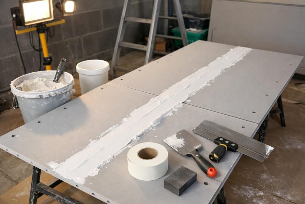 comment faire un joint placo sans bord aminci