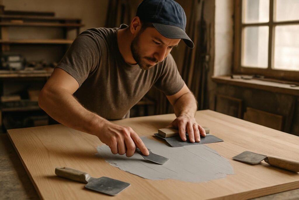 Enduire sur du bois et obtenir un rendu parfait.