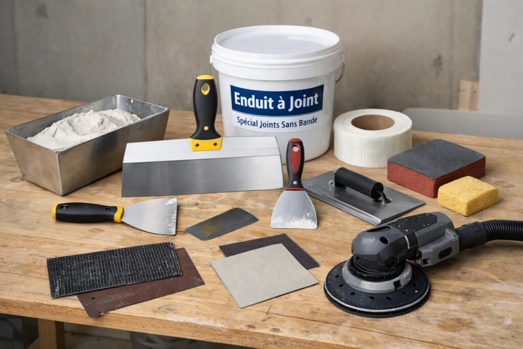 outils joint placo sans bord aminci