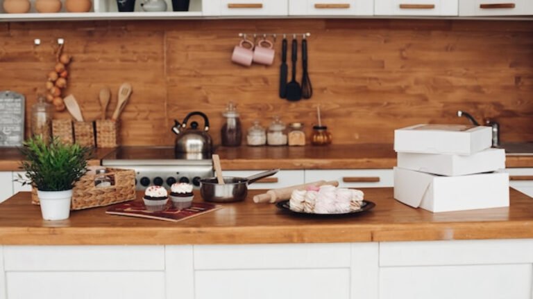 Plan de travail en hêtre massif : idées pour une cuisine chaleureuse